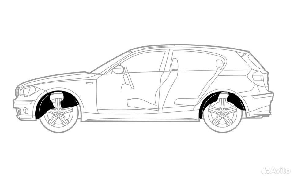 Подкрылки задние на lada Granta