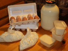 Молочная продукция и яйца