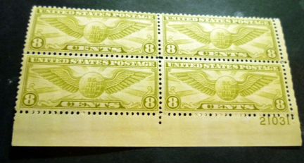 1922 г. США Президенты/Воздуш.почта кварт/Блоки