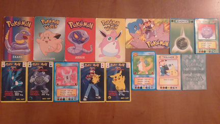 Покемон Pokemon карточки и календари 2002 г