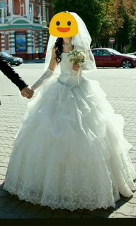 Свадебное платье р. 42