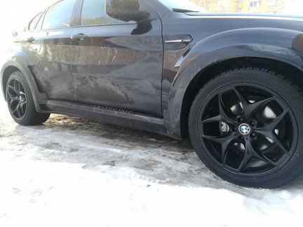 Колеса зима BMW X6 чёрные матовые