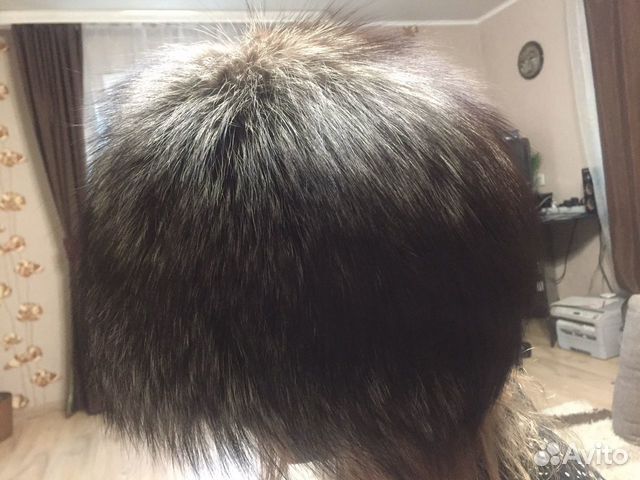 Шапка чернобурка женская