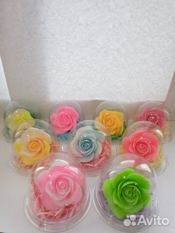 Роза из мыла в колбе, подарок на день рождение