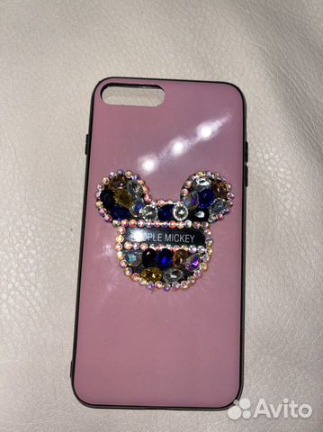 Розовый чехол для iPhone 7 plus и 8 plus