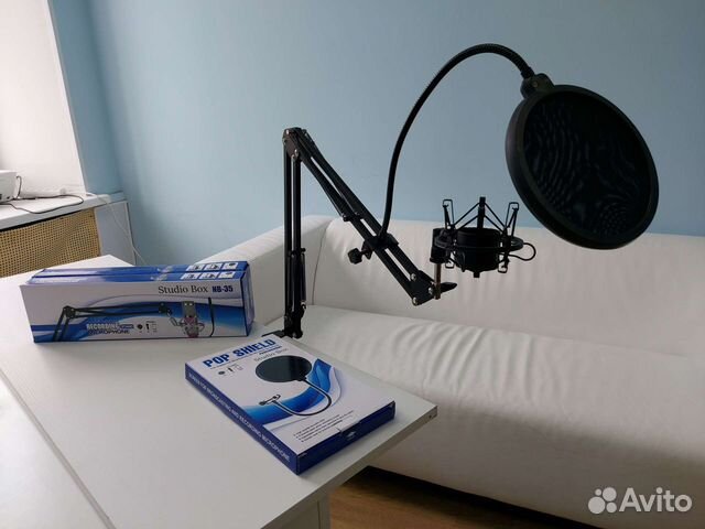 Стойка для микрофона настольная пантограф