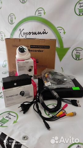 Комплект видеонаблюдения на 3 камеры