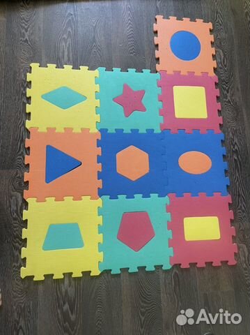 Детский развивающий коврик пазл