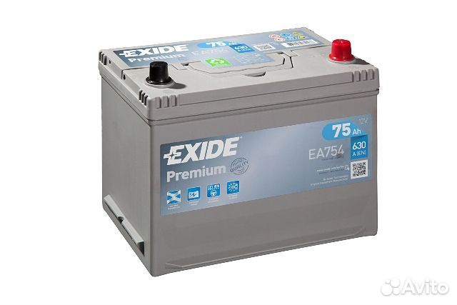 Акб 75Ач Exide Premium Asia