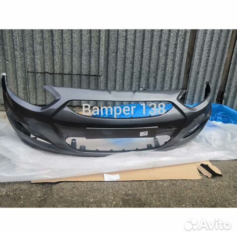 Бампер передний на Hyundai Solaris 12-14 г