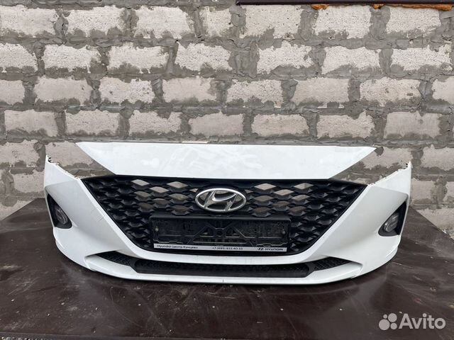 Бампер Hyundai Solaris 2020 в цвет PGU