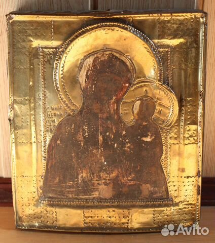 Икона Божией Матери Смоленская. Конец 18 начало 19