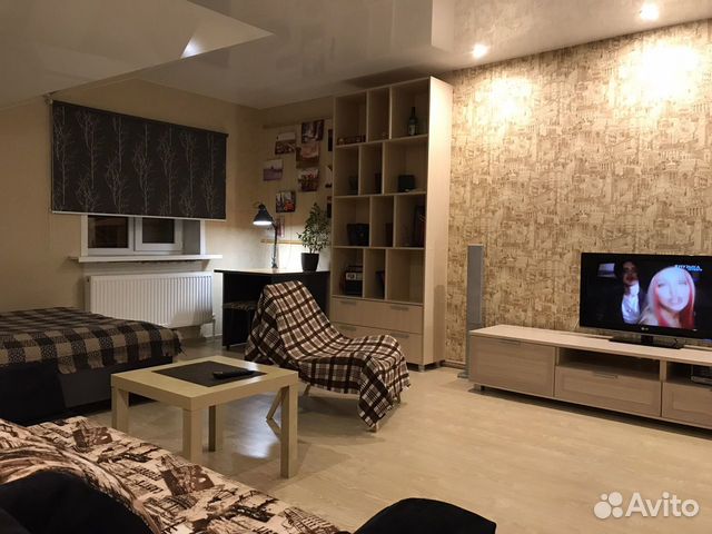 

1-к. квартира, 45 м², 2 кровати
