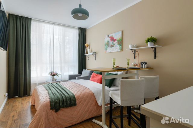 

Квартира-студия, 20,5 м², 2 кровати