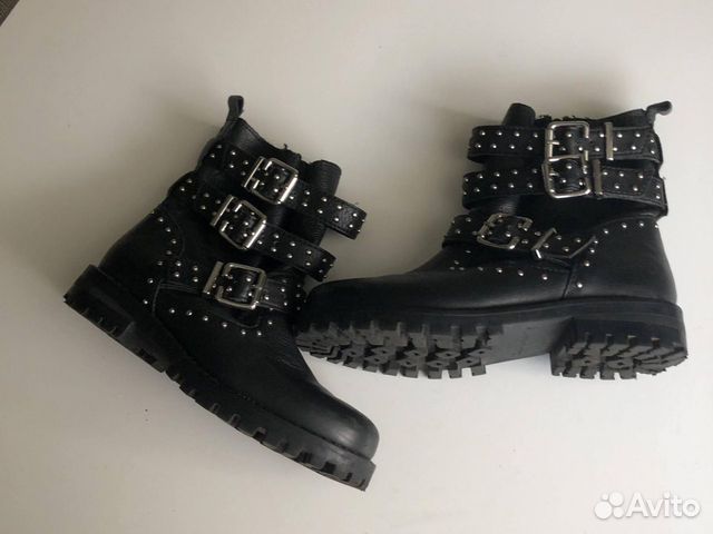 Zara Кожаные ботинки сапоги кроссовки