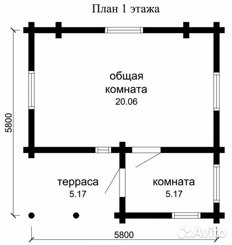 Дом, проект Весна,S-70 м2