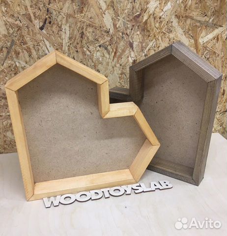 Деревянные подарочные боксы-сердца