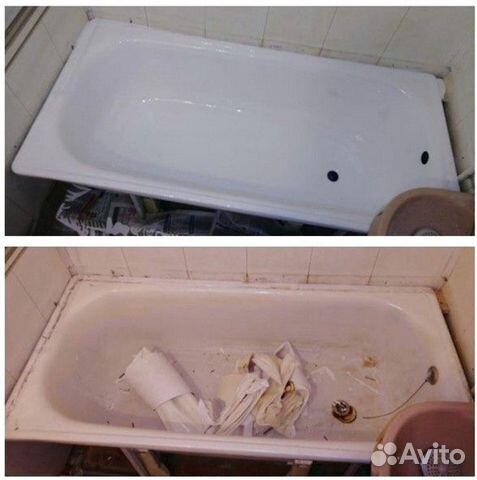 Реставрация ванн жидким акрилом ремонт ванны