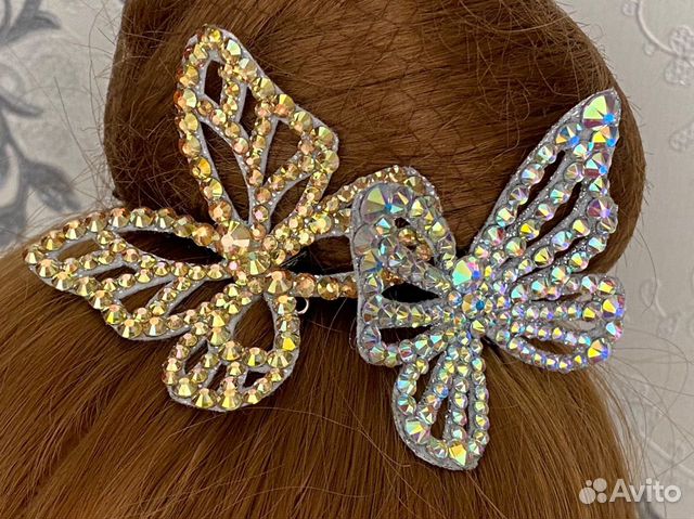 Украшение на пучок для художественной гимнастики