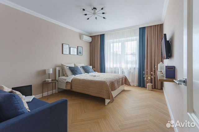 

1-к. квартира, 40 м², 2 кровати