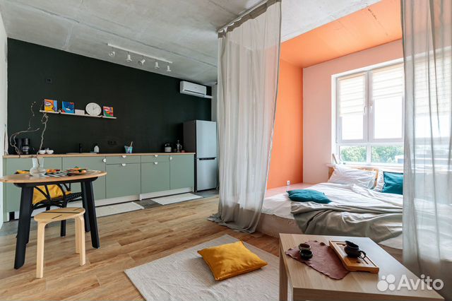 

Квартира-студия, 30 м², 2 кровати