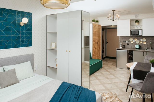 

Квартира-студия, 30 м², 2 кровати