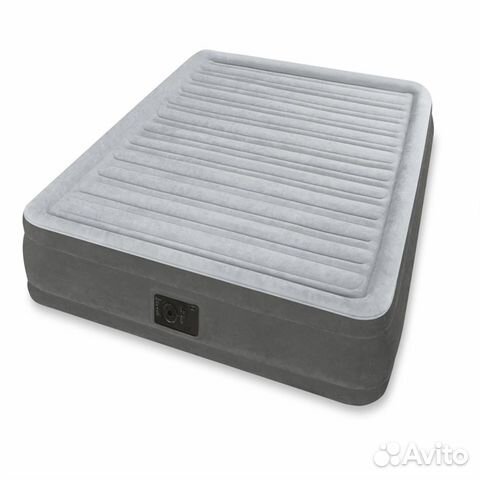 Надувной матрас квин со встроенным насосом intex 6
