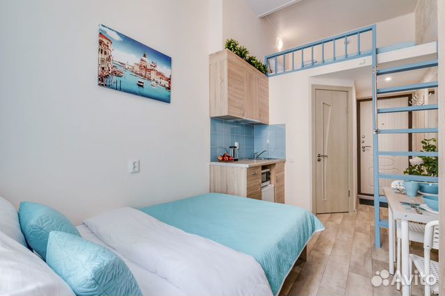 

Квартира-студия, 18 м², 2 кровати