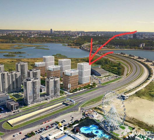

Квартира-студия, 38 м², 2 кровати