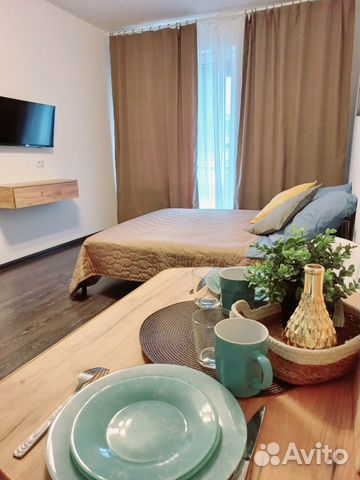 

Квартира-студия, 24 м², 2 кровати