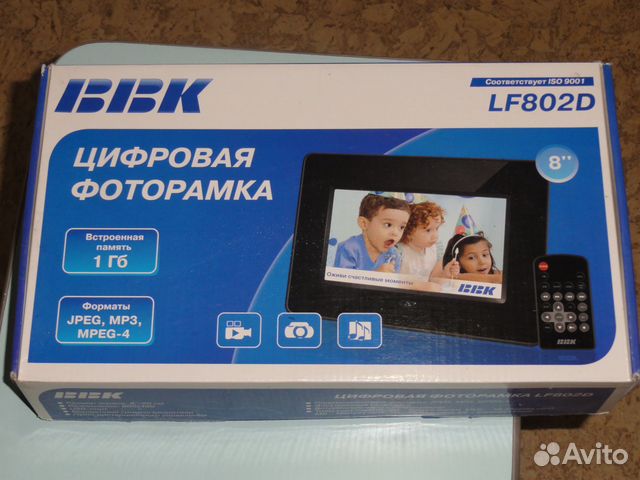 Цифровая фоторамка BBK LF802D стерео видео