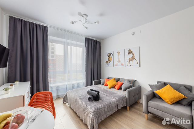 

Квартира-студия, 25 м², 2 кровати