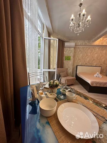 

Квартира-студия, 28 м², 2 кровати