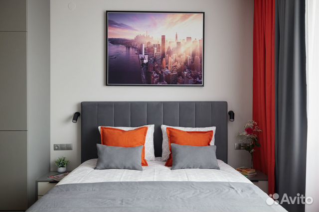 

Квартира-студия, 35 м², 2 кровати
