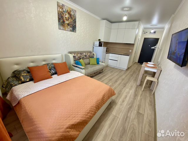 

Квартира-студия, 30 м², 2 кровати