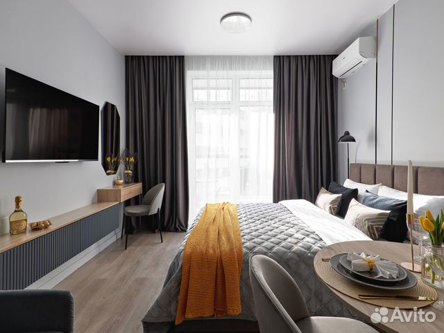 

Квартира-студия, 25 м², 2 кровати