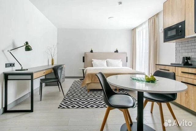 

Квартира-студия, 28 м², 1 кровать