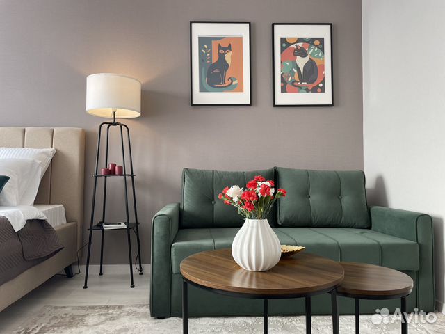 

1-к. квартира, 40 м², 2 кровати