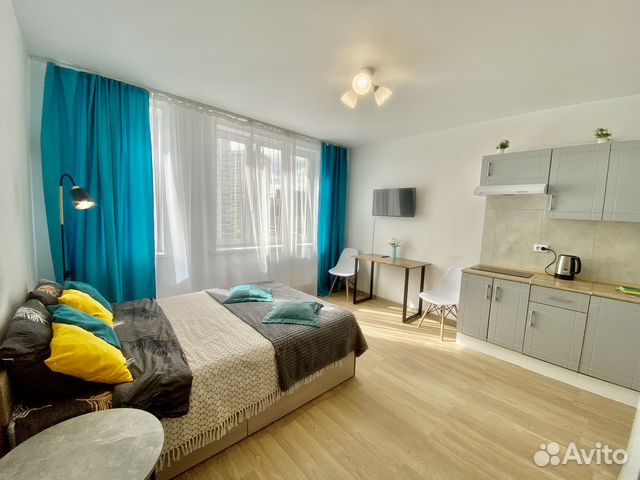 

Квартира-студия, 28 м², 1 кровать