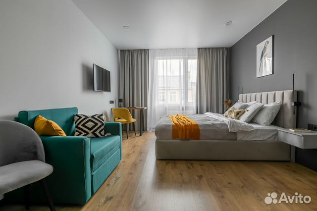 

Квартира-студия, 29 м², 2 кровати