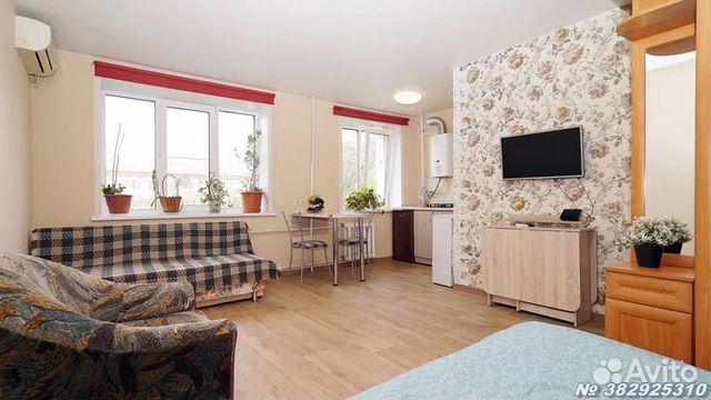 

Квартира-студия, 30 м², 3 кровати