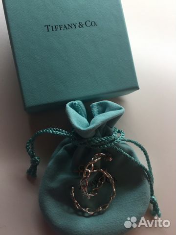 Серьги Tiffany оригинал, упаковка и чек в наличии