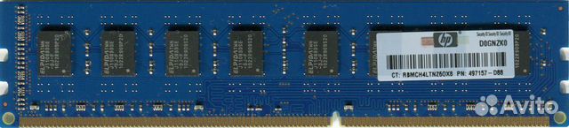 Оперативная память elpida 2GB 2Rx8 PC3-10600U