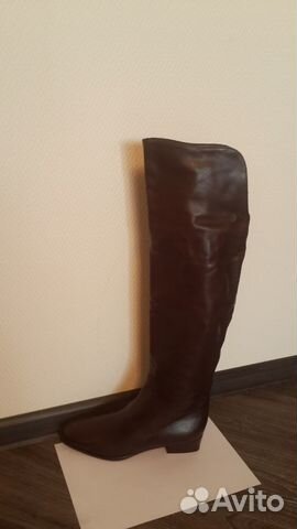 Сапоги ботфорты.Новые.Италия. Кожа.38 Сапоги ботфорты.Новые.Италия. Кожа.38