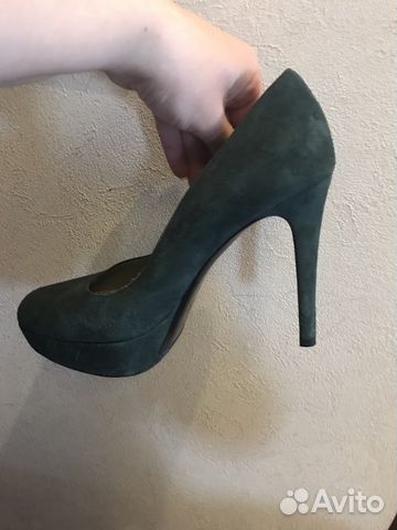 Туфли замшевые зеленые Studio pollini р39 новые Туфли замшевые зеленые Studio pollini р39 новые