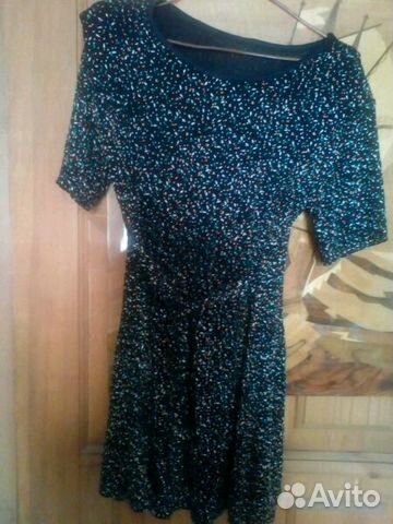 Платье на девочку черное с поясом