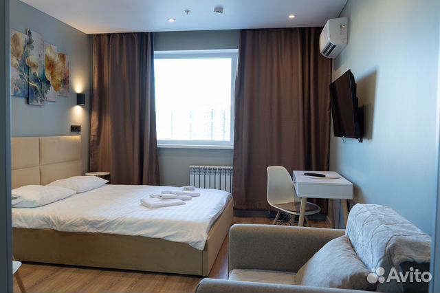 

Квартира-студия в апарт-отеле, 21 м², 2 кровати