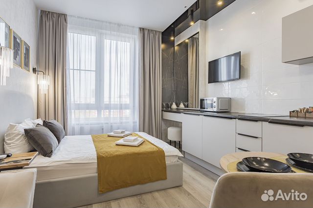 

Квартира-студия в апарт-отеле, 22 м², 1 кровать
