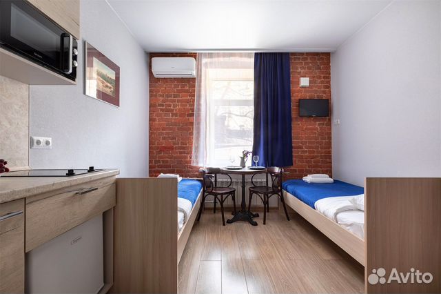 

Квартира-студия в апарт-отеле, 17 м², 2 кровати