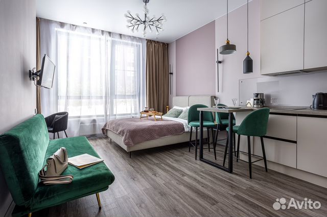 

Квартира-студия, 25 м², 2 кровати